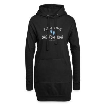 First time great grandma 2024 New Baby for granny - Hoodie Dress - black - Front