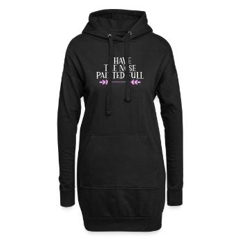 I have the Nose painted full Denglisch - Hoodie-Kleid - Schwarz - Vorne