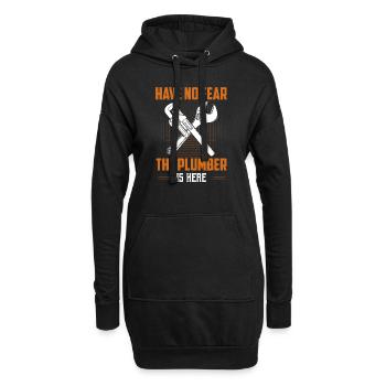 Have No Fear The Plumber Is Here Plumbing Pipefitt - Hoodie Dress - black - Front
