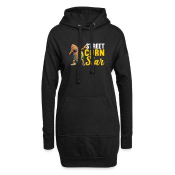 Elote Fille Femmes Elote Mexicain Maïs Nourriture Comida - Sweat-shirt à capuche long Femme - noir - Devant
