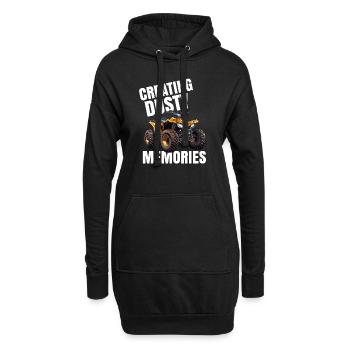 4 Roues Pour Hommes Grand-Père VTT Quad Bike Racing - Sweat-shirt à capuche long Femme - noir - Devant