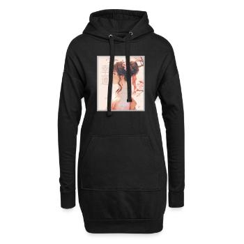 Vintage Japanisch Ästhetik Otaku Anime Girl - Hoodie-Kleid - Schwarz - Vorne