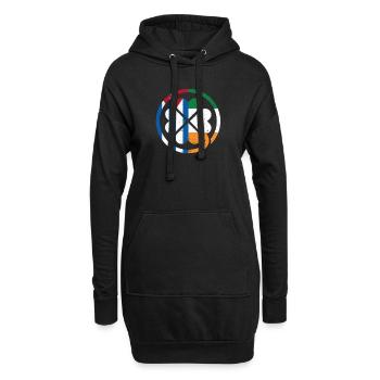 Drapeau cubain irlandais Irlande Cuba trèfle - Sweat-shirt à capuche long Femme - noir - Devant
