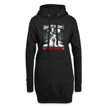 Silent Night, Deadly Pursuit - Winter Horror Chase - Hoodie-Kleid - Schwarz - Vorne