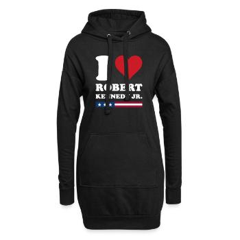I Herz Robert Kennedy JR - Hoodie-Kleid - Schwarz - Vorne