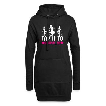 Appréciation du professeur de claquettes pour les filles - Sweat-shirt à capuche long Femme - noir - Devant