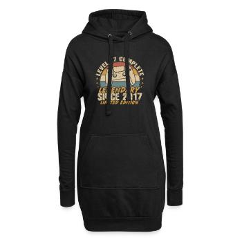 Level 7 Complete Legendär seit 2017 - Hoodie-Kleid - Schwarz - Vorne