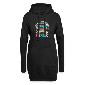 Ce n’est pas de la thésaurisation si c’est une machine à coudre en tissu C - Sweat-shirt à capuche long Femme - noir - Devant