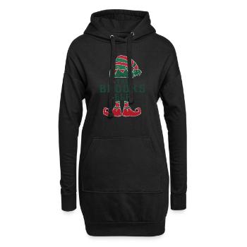 Der Brooks Elf Pyjama für lustige Weihnachtsfeiertage - Hoodie-Kleid - Schwarz - Vorne