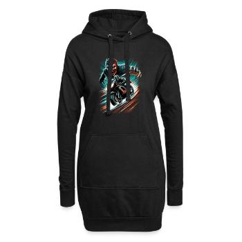 Speed Demon High-Speed Horror Chase - Hoodie-Kleid - Schwarz - Vorne