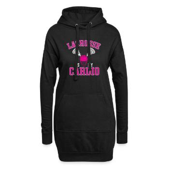 Lacrosse Girl Lax Girl Spieler Frauen - Hoodie-Kleid - Schwarz - Vorne