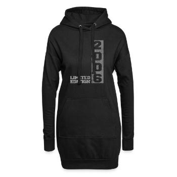 2006 Geboren Geburtsjahr 2006 - Hoodie-Kleid - Schwarz - Vorne