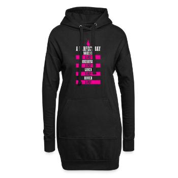 K-Pop Fan Geschenk Koreanische Popmusik - Hoodie-Kleid - Schwarz - Vorne
