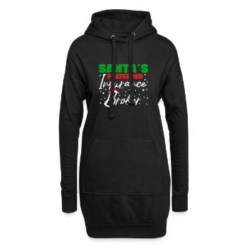 Santa's Preferred Insurance Broker Gift Idea - Hoodie Dress - black - Front