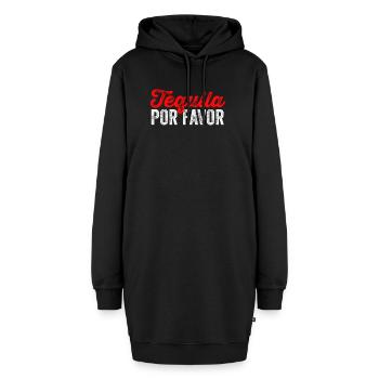 Tequila por favor drôle de boisson alcoolisée mexicaine - Sweat-shirt à capuche long Femme - noir - Devant