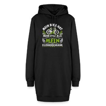 Mein Bike Hat Mehr Style Als Mein Kleiderschrank - Hoodie-Kleid - Schwarz - Vorne