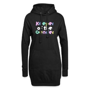 Hüter des Geschlechts - Hoodie-Kleid - Schwarz - Vorne