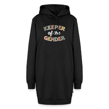 Hüter des Geschlechts - Hoodie-Kleid - Schwarz - Vorne