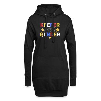 Hüter des Geschlechts - Hoodie-Kleid - Schwarz - Vorne