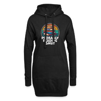 Wahrscheinlich Smut lesen Vintage-Bücher Schmutz - Hoodie-Kleid - Schwarz - Vorne