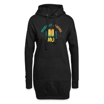 Wahrscheinlich Smut lesen Vintage-Bücher Schmutz - Hoodie-Kleid - Schwarz - Vorne