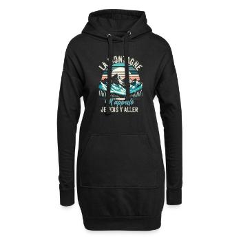 Randonnée Montagne Sport Trekking Humour Alpiniste - Sweat-shirt à capuche long Femme - noir - Devant