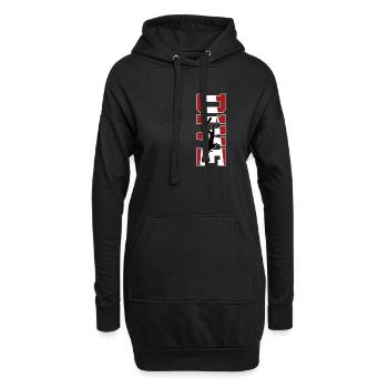 Tauchen Lustig Vintage Taucher Geschenk - Hoodie-Kleid - Schwarz - Vorne