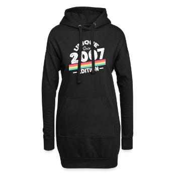 Unique depuis 2007 Edition Anniversaire Millésime 2007 - Sweat-shirt à capuche long Femme - noir - Devant