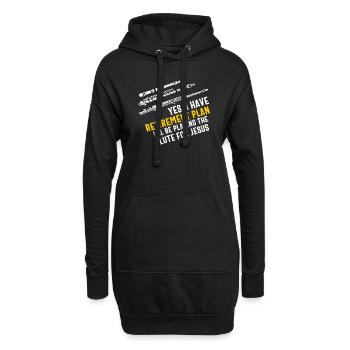 Flûtiste Chrétien Femmes Filles Hommes Flûtiste - Sweat-shirt à capuche long Femme - noir - Devant