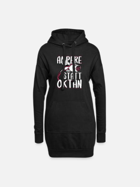 Ampere Statt Oktan - Hoodie-Kleid - Schwarz