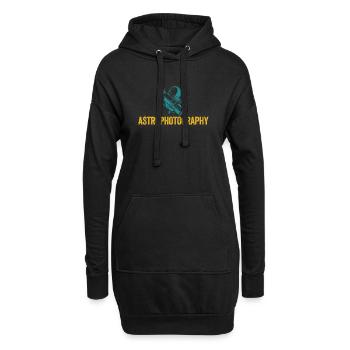 Astronomie Astrofotograf Sternenbeobachtung - Hoodie-Kleid - Schwarz - Vorne