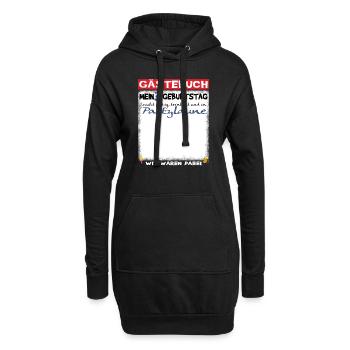 30. Geburtstag Mann und Frau Gästebuch - Hoodie-Kleid - Schwarz - Vorne