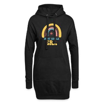 Humour drôle d’amour célibataire : le parfait - Sweat-shirt à capuche long Femme - noir - Devant