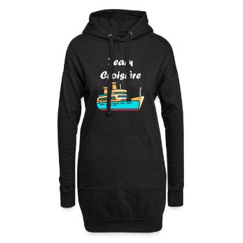 Team Croisière - Sweat-shirt à capuche long Femme - noir - Devant