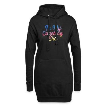 Proud Coach Apparel - Bester Trainer, Team - Hoodie-Kleid - Schwarz - Vorne