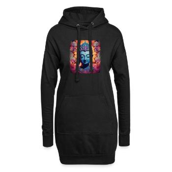 Buddhismus Yoga Buddhist Zen Meditation Buddha - Hoodie-Kleid - Schwarz - Vorne