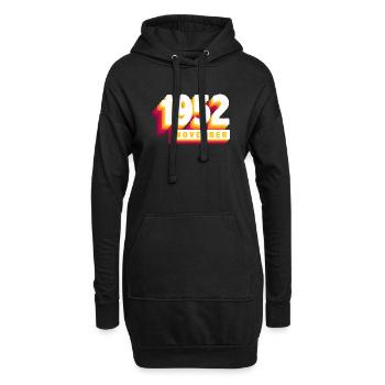 November 1952 71 Jahren Mann Frau Geburtstag - Hoodie-Kleid - Schwarz - Vorne