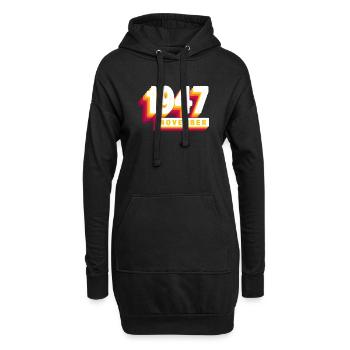 Novembre 1947 76 Ans Homme Femme Anniversaire - Sweat-shirt à capuche long Femme - noir - Devant