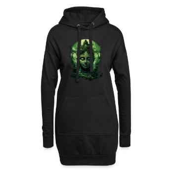 Buddhismus Yoga Buddhist Zen Meditation Buddha - Hoodie-Kleid - Schwarz - Vorne