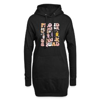 Infirmière Bébé Maternité Infirmière - Sweat-shirt à capuche long Femme - noir - Devant