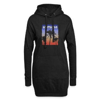Scottsdale Arizona Sonnenuntergang Urlaub Souvenir Palme - Hoodie-Kleid - Schwarz - Vorne