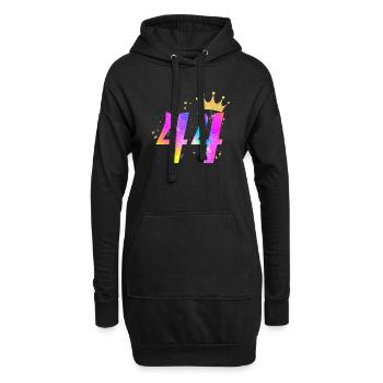 44. Geburtstag Geschenkidee Für 44 Jahre Alt Zum - Hoodie-Kleid - Schwarz - Vorne