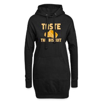 Schmecken Sie den Keks Schmecken Sie die Güte - Hoodie-Kleid - Schwarz - Vorne