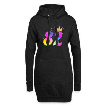 82. Geburtstag Geschenkidee Für 82 Jahre Alt - Hoodie-Kleid - Schwarz - Vorne