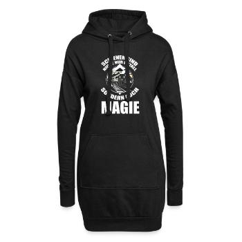 Modelleisenbahn Modellzug Zug Eisenbahner Eisenbah - Hoodie-Kleid - Schwarz - Vorne
