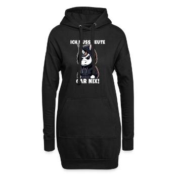 Je n’ai rien de sarcastique aujourd’hui - Sweat-shirt à capuche long Femme - noir - Devant
