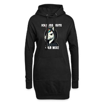 Je n’ai rien de sarcastique aujourd’hui - Sweat-shirt à capuche long Femme - noir - Devant