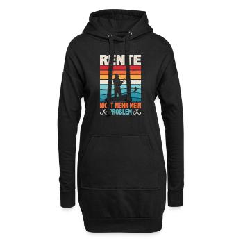 Rente für Frauen und Männer Lustige Dekoration zum - Hoodie-Kleid - Schwarz - Vorne