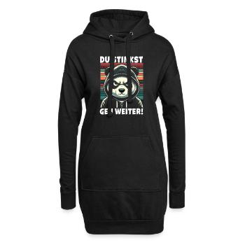 Tu pues Allez-y ! Sarcastique - Sweat-shirt à capuche long Femme - noir - Devant