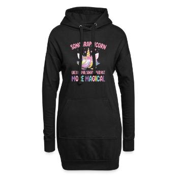Sonographicorn comme un sonographe normal cadeaux - Sweat-shirt à capuche long Femme - noir - Devant
